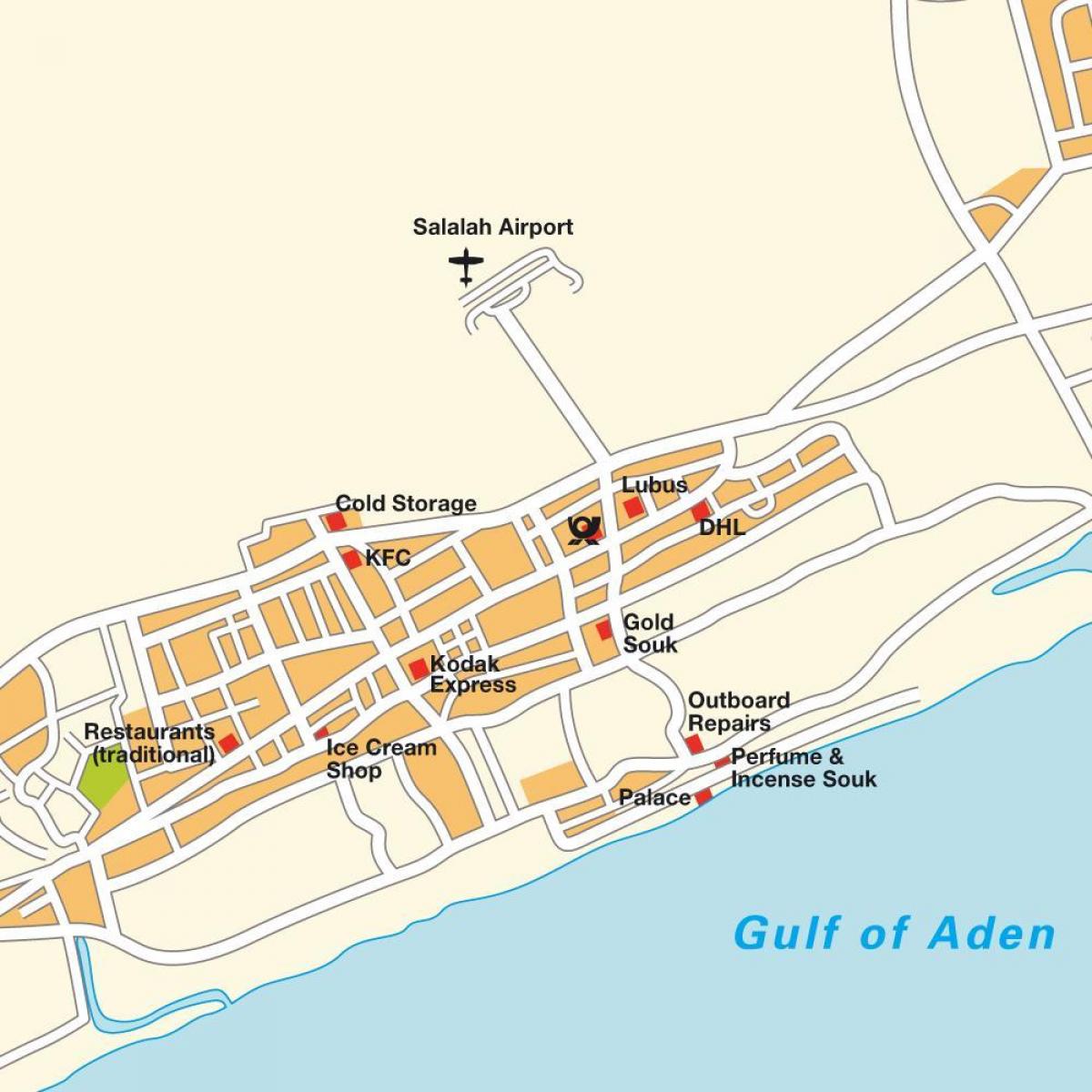 карта salalah Оман