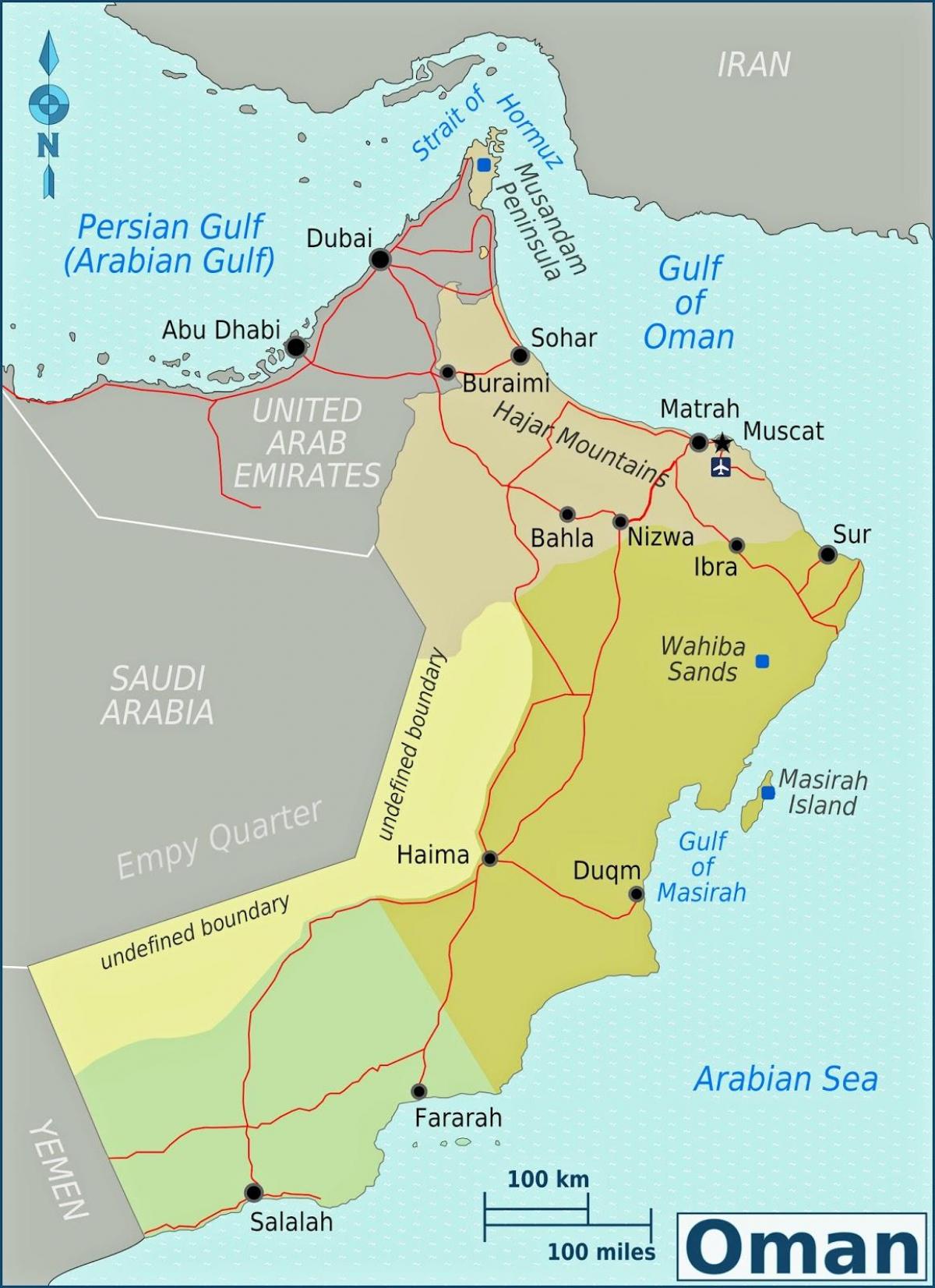 карта на Оман дукм