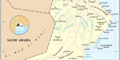 Оман картата